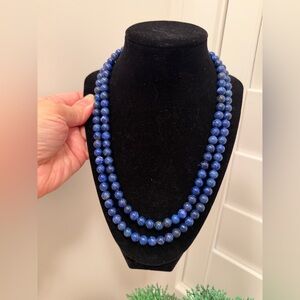 NWOT JAY KING STERLING SILVER
LAPIS NECKLACE, 42" length new !